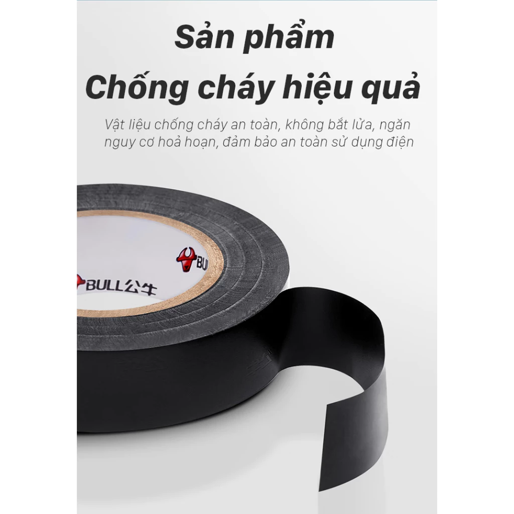Băng Dính Điện Gongniu Chống Cháy GN-ET7 (Đen)