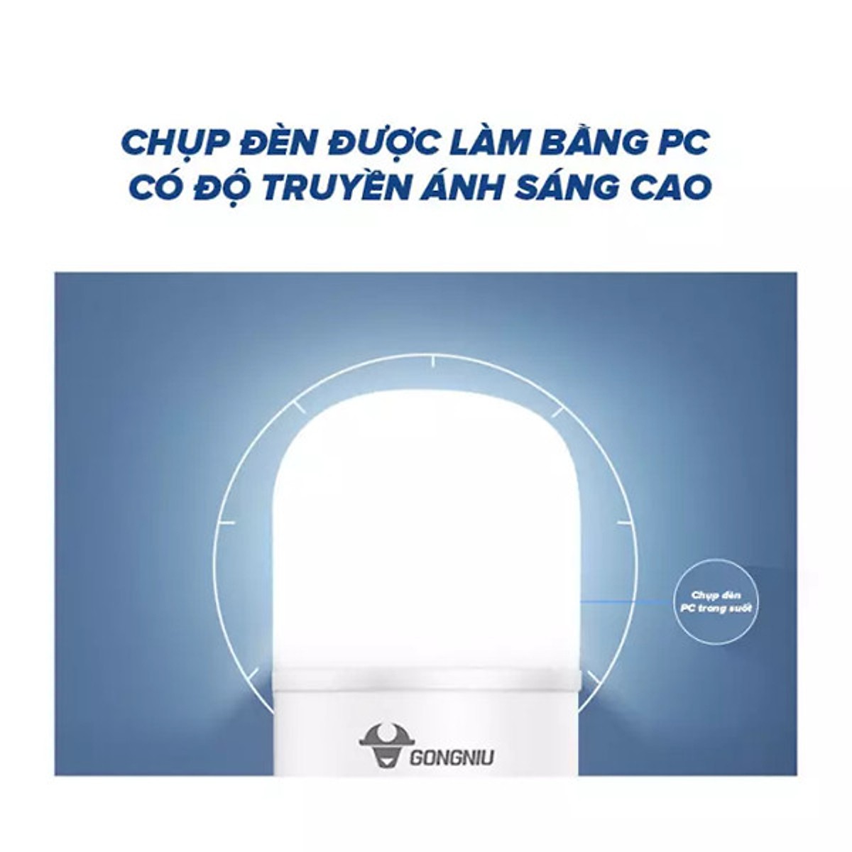 Bóng đèn LED Bulb Trụ Gongniu MQ – C030B AS – Công suất 30W –  E27, 6500K