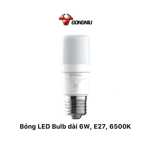 Bóng đèn LED Bulb Gongniu 6W E27 – MQ-E006A- BS 6500K – Tiết Kiệm Điện – Chống Nhấp Nháy – Hiệu Suất Cao