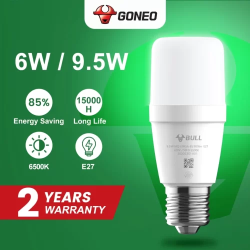 Bóng đèn LED Bulb Gongniu 6W E27 – MQ-E006A- BS 6500K – Tiết Kiệm Điện – Chống Nhấp Nháy – Hiệu Suất Cao