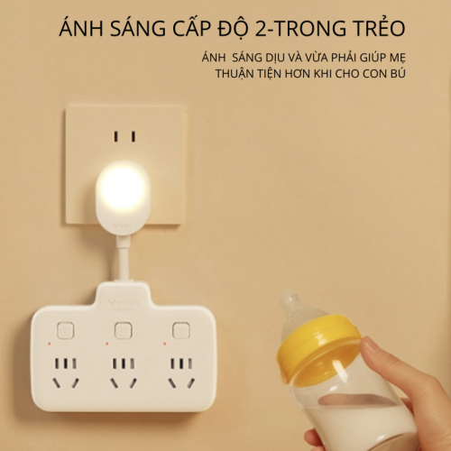 Ổ CẮM ĐÈN GN-97333Y – TÍCH HỢP ĐÈN NGỦ 2 TRONG 1