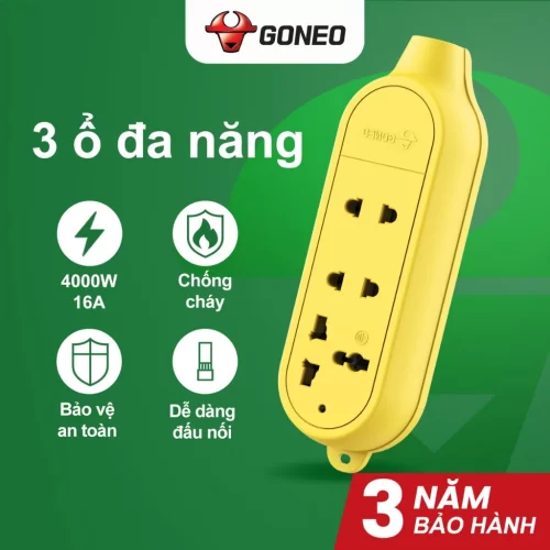 Ổ Cắm Điện Chống Cháy Chống Va Đập – C4000 – Nâng Cấp – Siêu Chịu Tải – 4000W