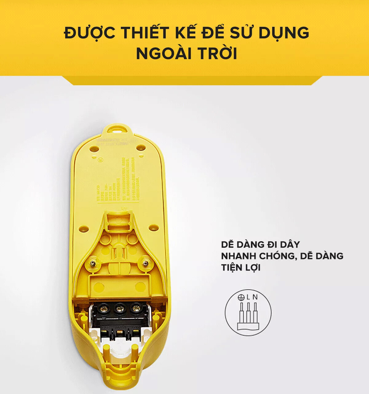 Ổ Cắm Điện Chống Cháy Chống Va Đập - C4000 - Nâng Cấp - Siêu Chịu Tải - 4000W
