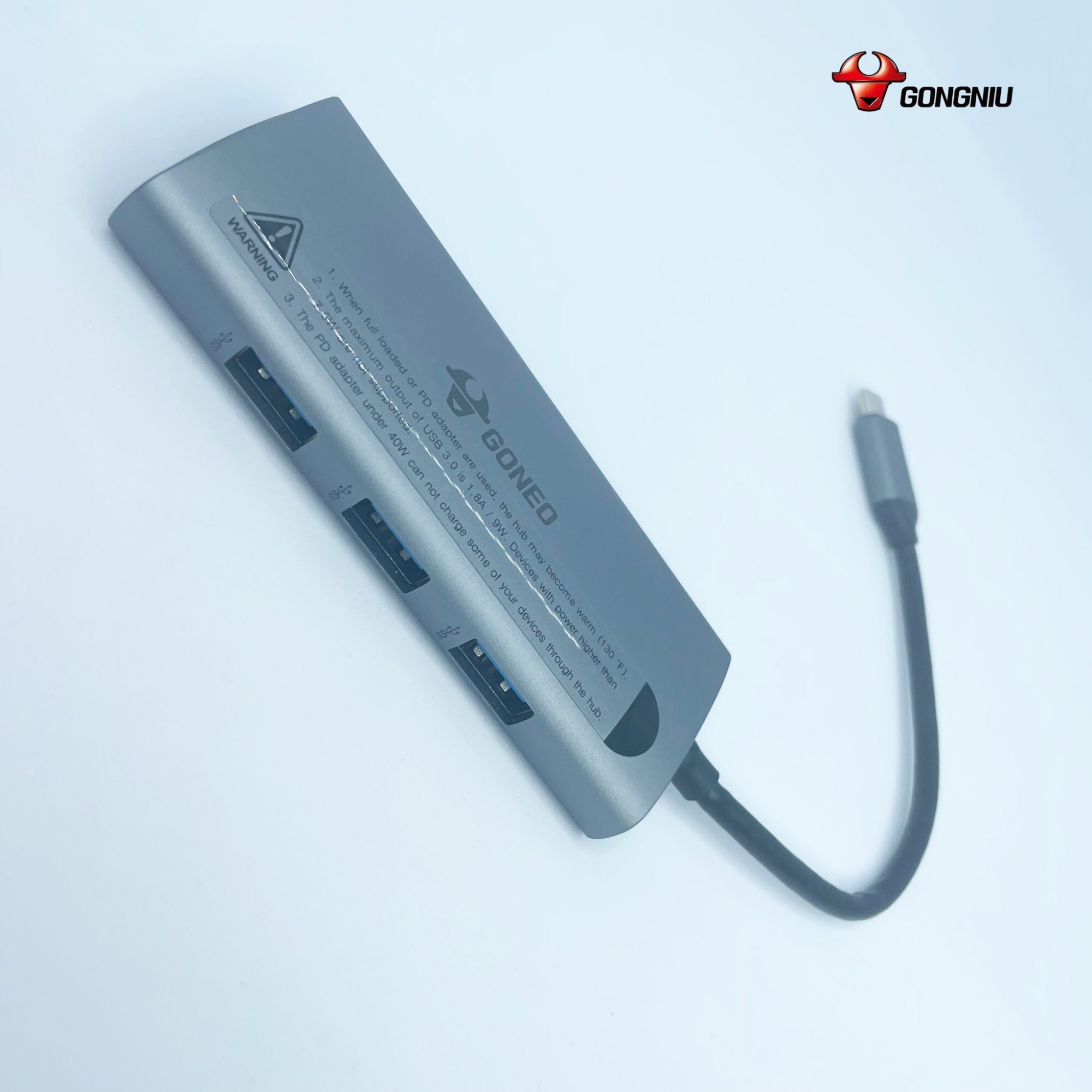 Cáp Chuyển Đổi GONEO USB-C 7 in 1 Hub with 4K HDMI Enternet - Cho Macbook, Surface Pro - Bảo Hành 2 Năm - Chính Hãng