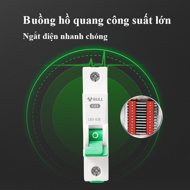 Bộ ngắt mạch điện - Aptomat 1 pha Gongniu - Chính hãng
