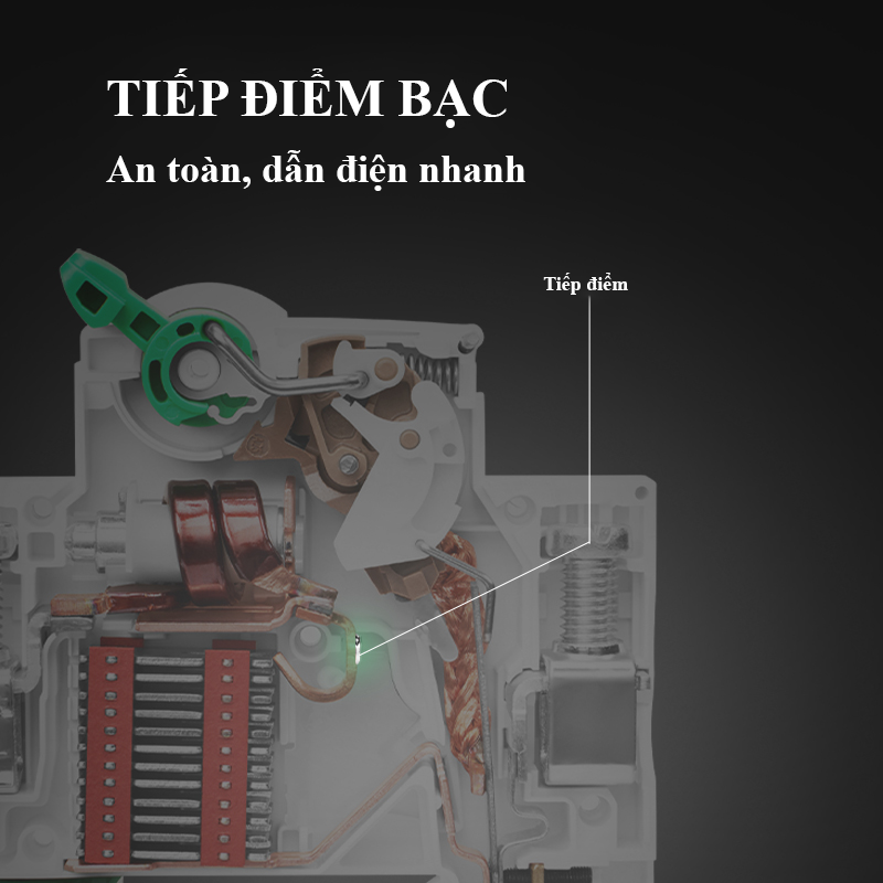 Bộ ngắt mạch điện – Aptomat 2 pha Gongniu – Chính hãng