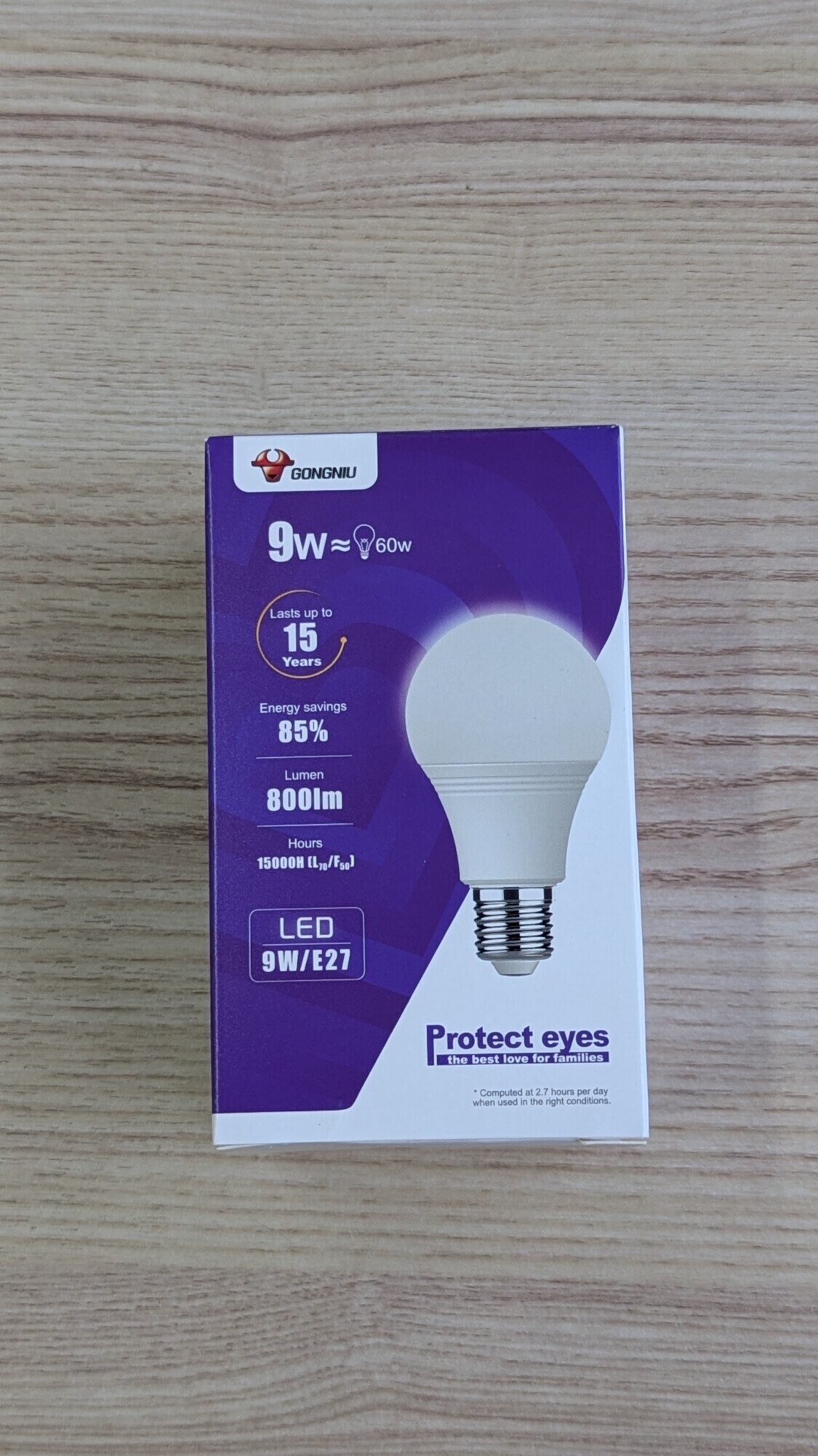 Bóng đèn LED Gongniu MQ - A11221 – E27- Công suất 12W ( 6500K)