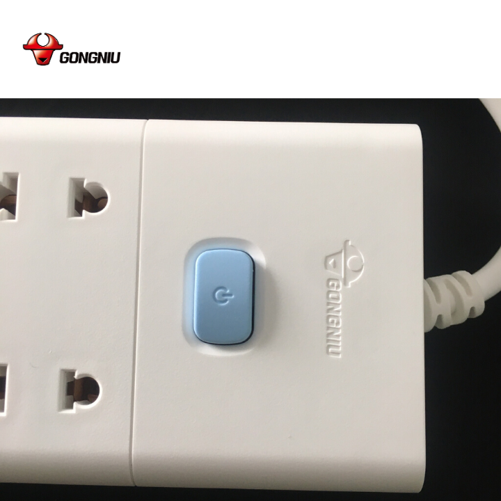 Ổ Cắm Điện Chống Cháy GONEO Đa Năng 6 Ổ 1 Công Tắc 2500W – V1060