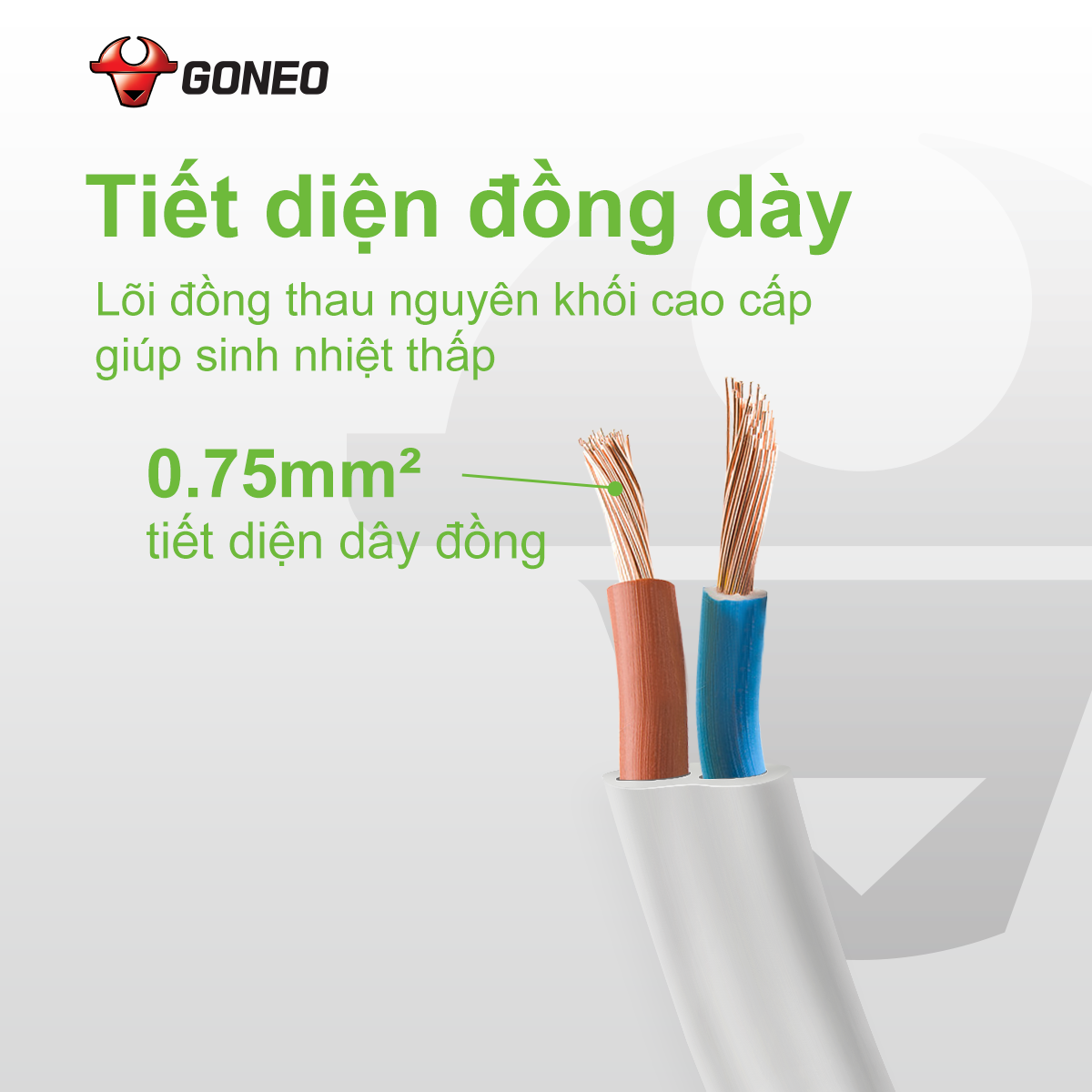 Ổ Chia Điện GONEO Z030R - Chia 3 Đa Năng Siêu Gọn - Tiện Lợi - Chính Hãng
