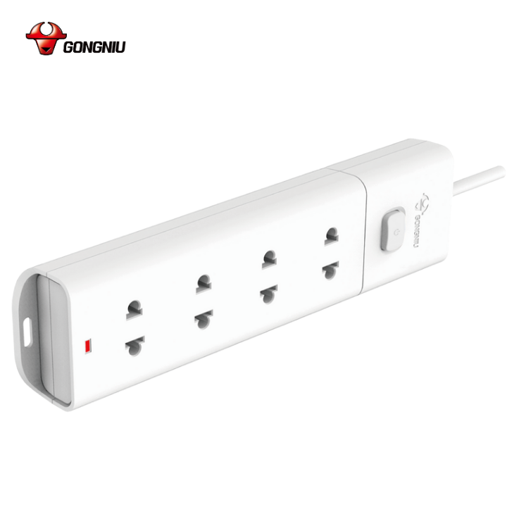 Ổ Cắm Điện Chống Cháy GONEO Đa Năng 4 Ổ 1 Công Tắc 2500W - V1040