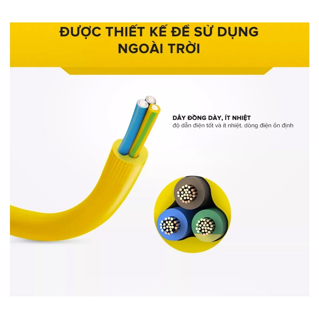 Ổ Cắm Điện Chống Cháy Chống Va Đập - C4000 - Nâng Cấp - Siêu Chịu Tải - 4000W